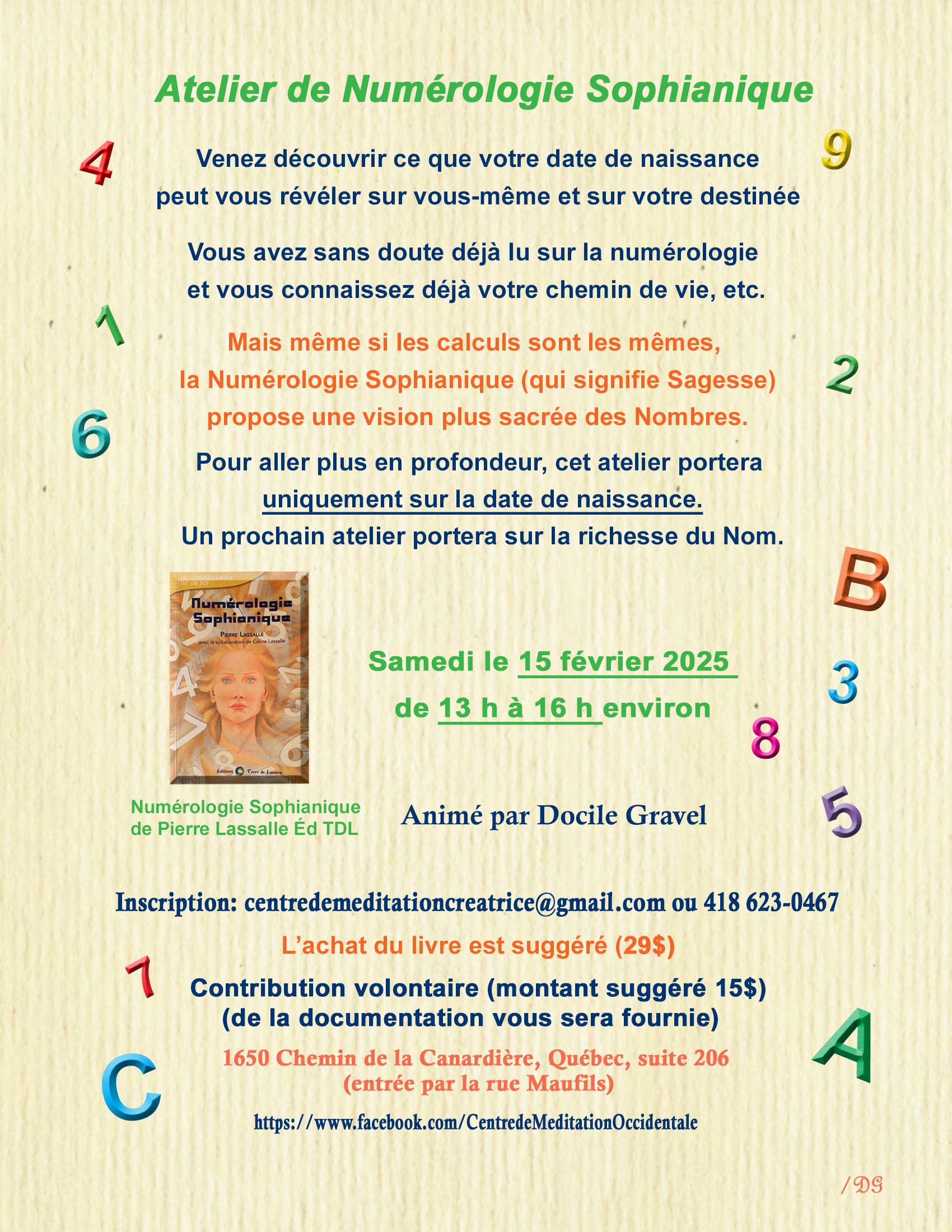 Atelier numérologie