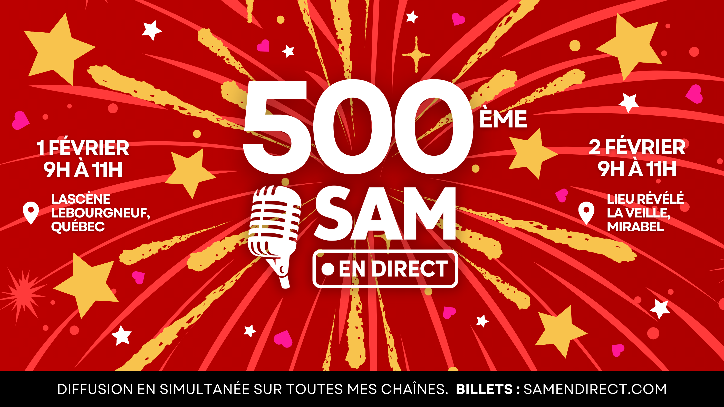 Sam en Direct - 500ème en direct